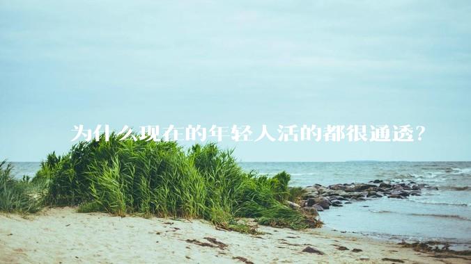 为什么现在的年轻人活的都很通透？